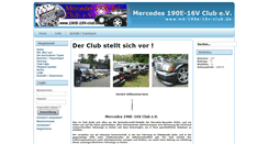 Desktop Screenshot of mb-190e-16v-club.de