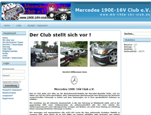 Tablet Screenshot of mb-190e-16v-club.de